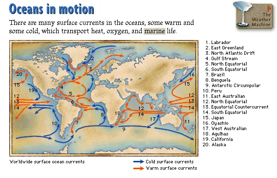 Oceans in motion