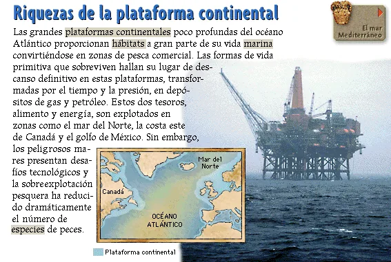 Riquezas de la plataforma continental