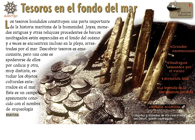 Tesoros en el fondo del mar