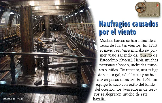 Naufragios causados por el viento