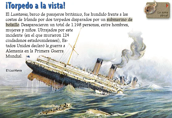 ¡Torpedo a la vista!