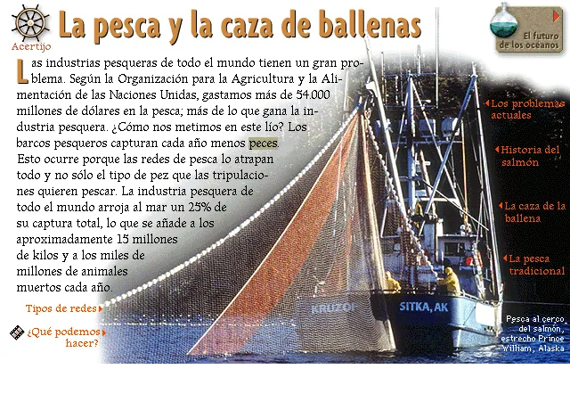 La pesca y la caza de ballenas
