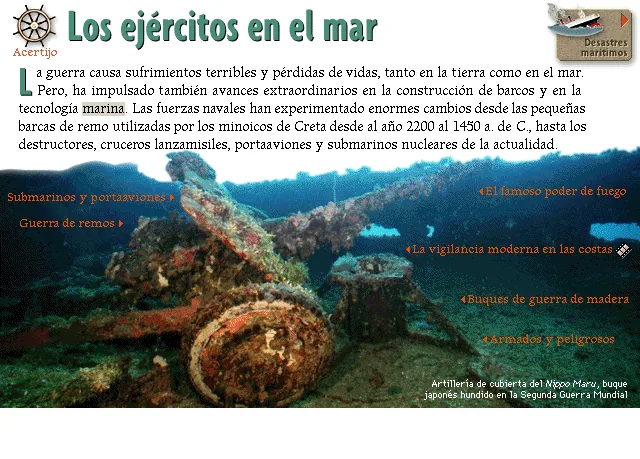 Los ejércitos en el mar