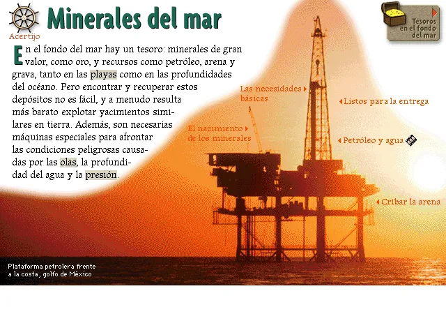 Minerales del mar