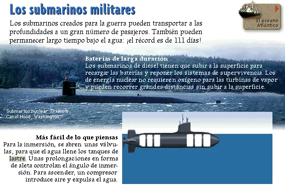 Los submarinos militares