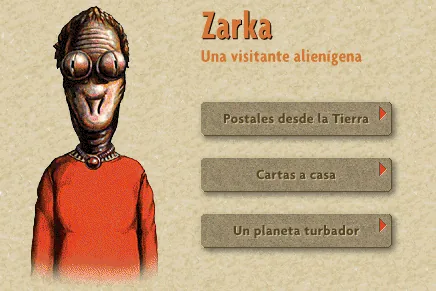 Zarka, Una visitante alienígena