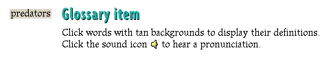 Glossary item