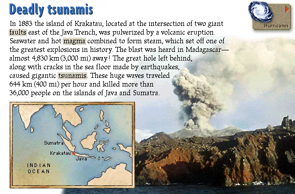 Deadly tsunamis