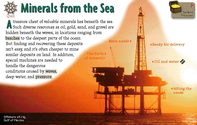 Minerals from the Sea