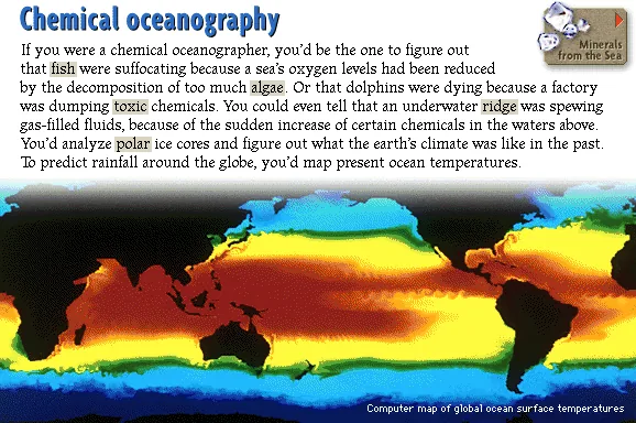 Chemical oceanography
