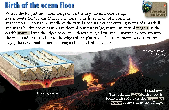 Birth of the ocean floor