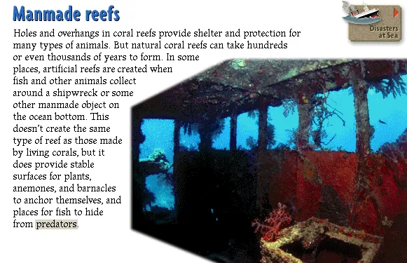 Manmade reefs