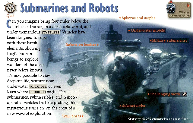 Submarines and Robots
